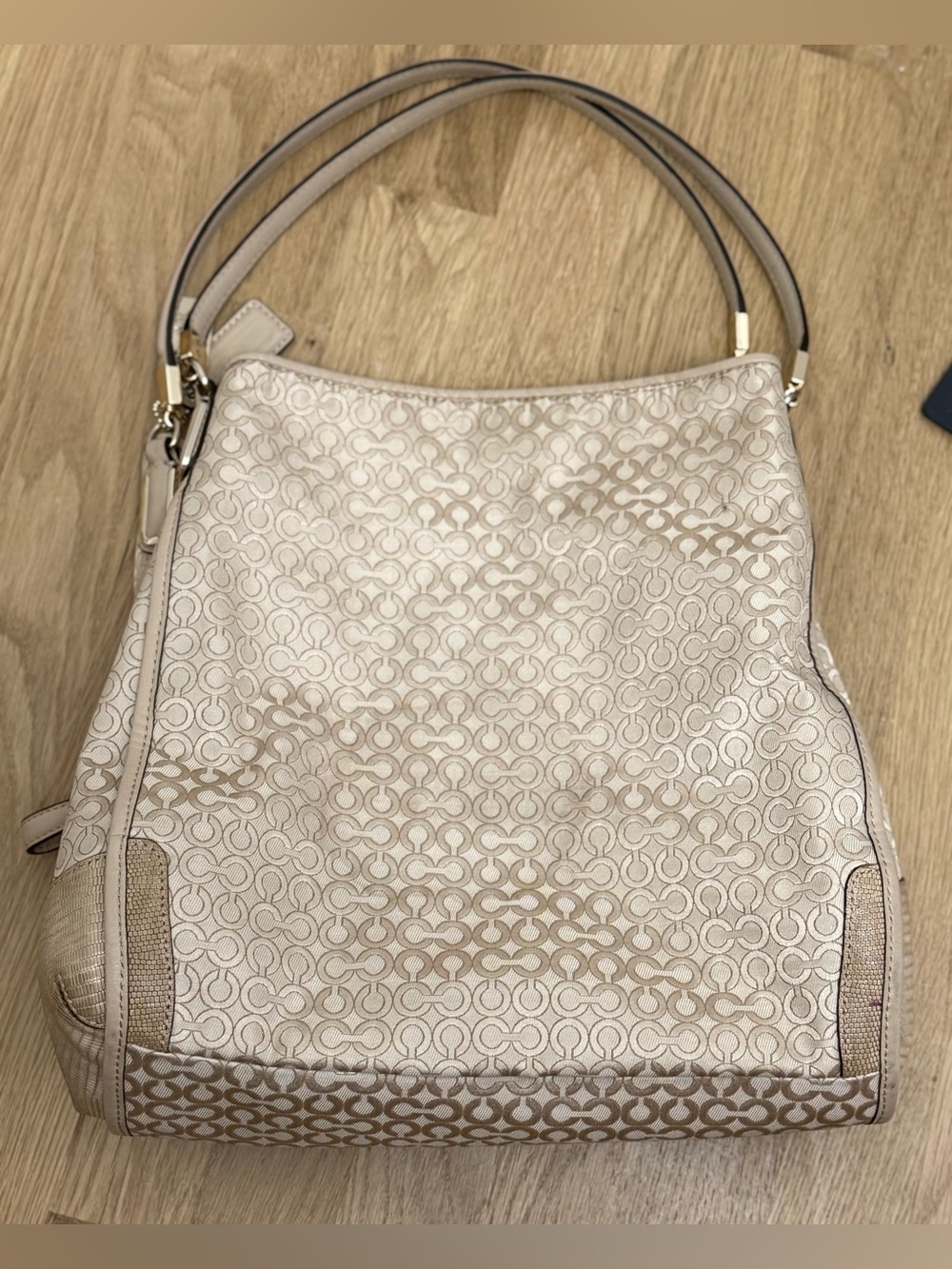 Coach Madison Op Art Pearlescent Phoebe Shoulder Bag